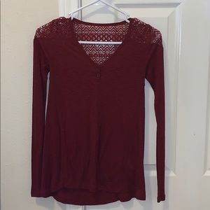 Maroon shirt